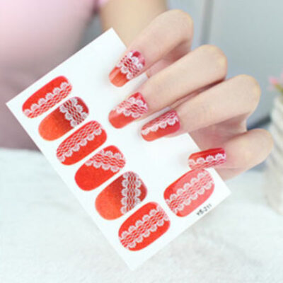 YS-211 Waterproof nail wrap sticker Bys211 nail art design, Auckland NZ