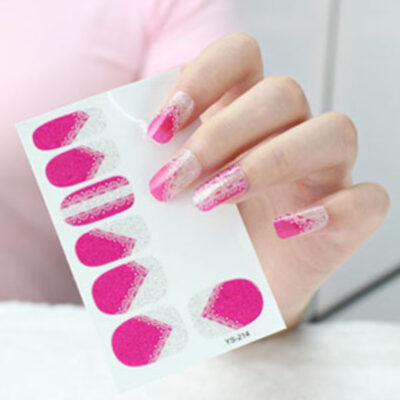 Waterproof nail wrap sticker Bys214 nail art design, Auckland NZ