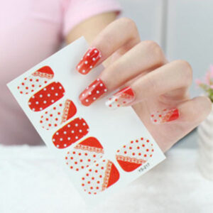 Waterproof nail wrap sticker Bys217 nail art design, Auckland NZ