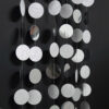 party backdrop Silver paper circles garland 4m, party decoration Auckland NZ