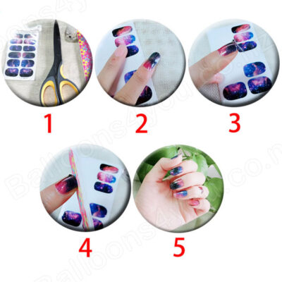 nail sticker instruction