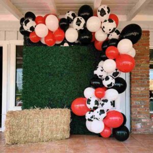 Cowboy DIY balloon garland kit, farm party decoration Auckland NZ