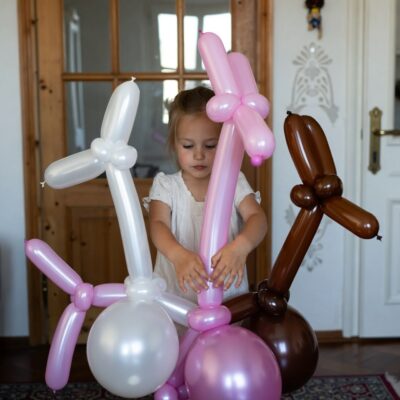 Kalisan 260 modelling balloons in mirror chrome, pack of 50 — 2in x 60in biodegradable latex twisting balloons for balloon art, available at Balloons4you Silverdale Auckland NZ