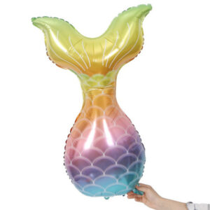 Mermaid tail foil balloon style A 85x52cm helium quality, Auckland NZ