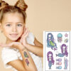 Kids mermaid temporary tattoo EC186 12x75cm, party favour Auckland NZ