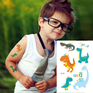 Dinosaur temporary tattoo set Bec-727 12x75cm, party favour Auckland NZ