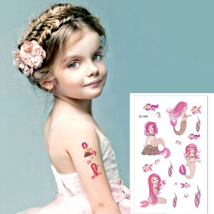 Kids mermaid temporary tattoo EC764 12x75cm, party favour Auckland NZ