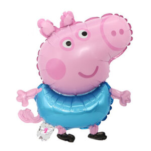 George Pig character foil balloon 50x39cm helium quality, Auckland NZ