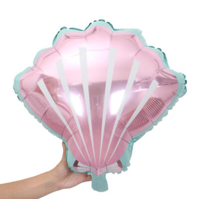 Pink Sea Shell Mermail party Foil Balloon