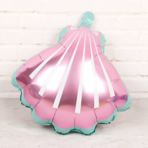 Pink Sea Shell Mermail party Foil Balloon