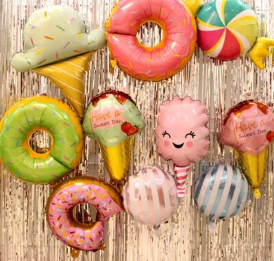 Sweet Candy Donut Foil Balloons