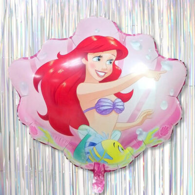 mermaid shell party balloon