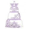 Giant lavender triple layer cake foil balloon 36 inch, wedding party Auckland NZ