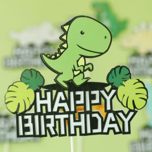Dinosaur birthday cake topper style A acrylic, Auckland NZ