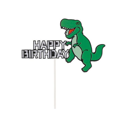 Dinosaur birthday cake topper style B acrylic, Auckland NZ
