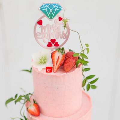Miss to Mrs Diamond cake topper