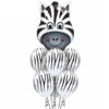 Zebra Head Foil Balloon