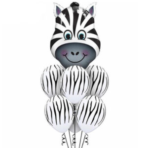 Zebra Head Foil Balloon