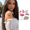 BCD-001 Kids flamingo temporary tattoo Bcd001 8x7.5cm, party favour Auckland NZ