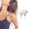 BCD-006 Kids flamingo temporary tattoo Bcd006 8x7.5cm, party favour Auckland NZ