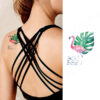 Kids flamingo temporary tattoo Bcd007 8x7.5cm, party favour Auckland NZ