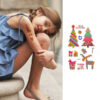 Christmas kid temporary tattoo set Bec839 12x75cm, party favour Auckland NZ