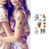 Christmas kid temporary tattoo set Bec840 12x75cm, party favour Auckland NZ