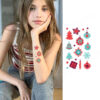 Christmas kid temporary tattoo set Bec854 12x75cm, party favour Auckland NZ