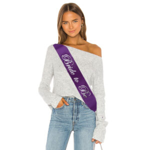 Bride to Be on purple sash 78cm, hens night Auckland NZ