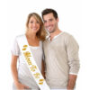 Mommy to Be white sash baby shower 78cm length, Auckland NZ