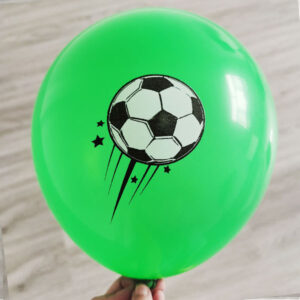 Green soccer foil balloon 18 inch helium quality, Auckland NZ