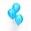 Blue Rainbow SuperAgate Marble Balloons