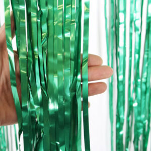 Green Foil Curtain Backdrop