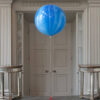 Jumbo Blue Rainbow SuperAgate Marble Balloon