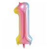 Pastel Rainbow Foil Number 1 Pastel Rainbow Foil Number 1