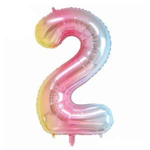 Pastel Rainbow Foil Number 2