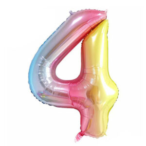 Pastel Rainbow Foil Number 4