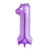 Purple Foil Number Balloon 1