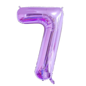 Purple Foil Number Balloon 7