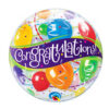 congratulations Bubble Balloon Congratulations bubble balloon 56cm Qualatex latex-free, Auckland NZ