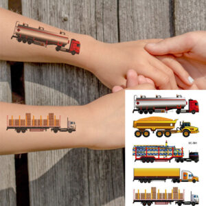 Kids cars temporary tattoos Bec-361 12x7.5cm, party favour Auckland NZ