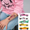 BEC-363 Kids cars temporary tattoos Bec-363 12x7.5cm, party favour Auckland NZ