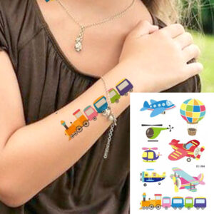 Kids cars temporary tattoos Bec-364 12x7.5cm, party favour Auckland NZ