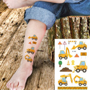 Kids cars temporary tattoos Bec-366 12x7.5cm, party favour Auckland NZ