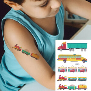 Kids cars temporary tattoos Bec-370 12x7.5cm, party favour Auckland NZ