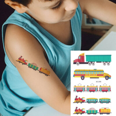 BEC-370 Kids cars temporary tattoos Bec-370 12x7.5cm, party favour Auckland NZ