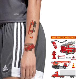 Kids cars temporary tattoos Bec-380 12x7.5cm, party favour Auckland NZ