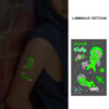 UV glow boys temporary tattoo Bei-051 12x7.5cm, party favour Auckland NZ