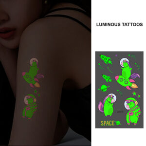 UV glow boys temporary tattoo Bei-052 12x7.5cm, party favour Auckland NZ