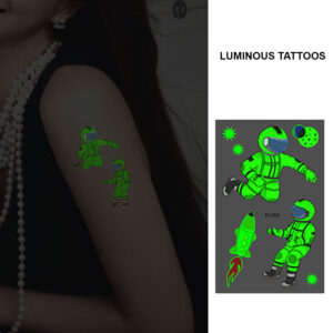 UV glow boys temporary tattoo Bei-059 12x7.5cm, party favour Auckland NZ